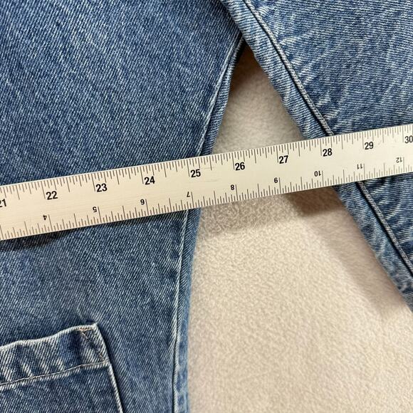 Vintage Cetch Denim Coat Women's Medium Blue Made In USA Barn Chore Blazer 90s - Picture 3 of 7